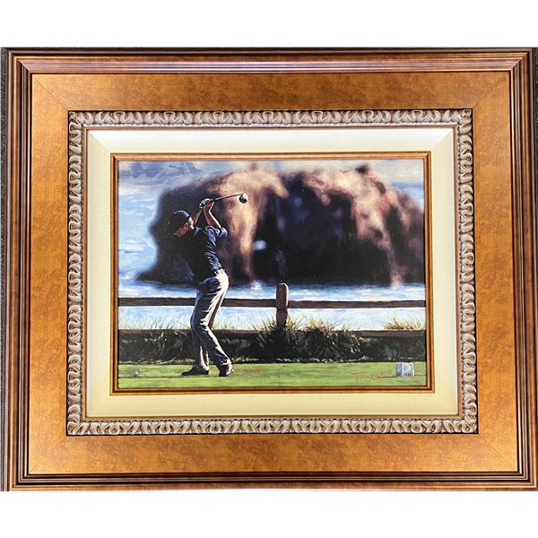 Scott Medlock signed AT&T Pebble Beach Davis Love III print