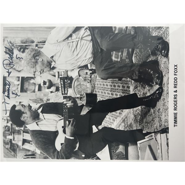 Sanford and Son Timmie Rogers and Redd Foxx signed photo