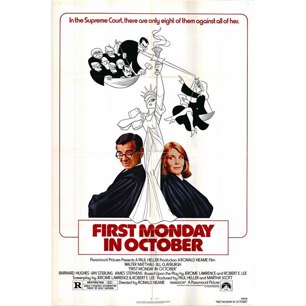 First Monday in October Original 1981 Vintage One Sheet Poster