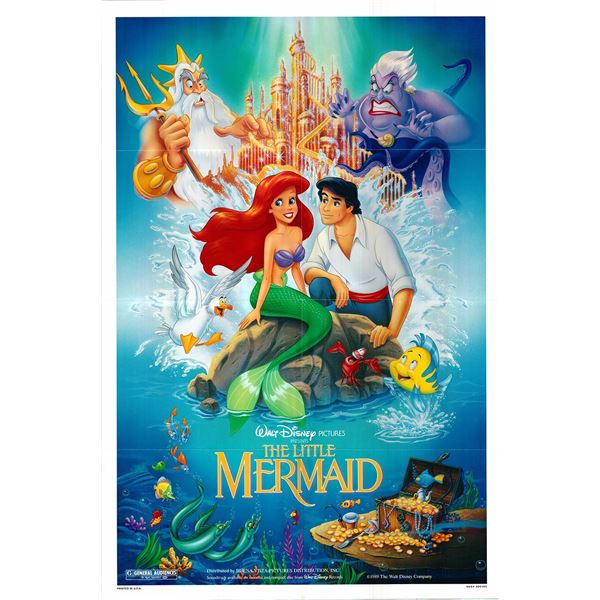 The Little Mermaid Original 1991 Vintage One Sheet Poster