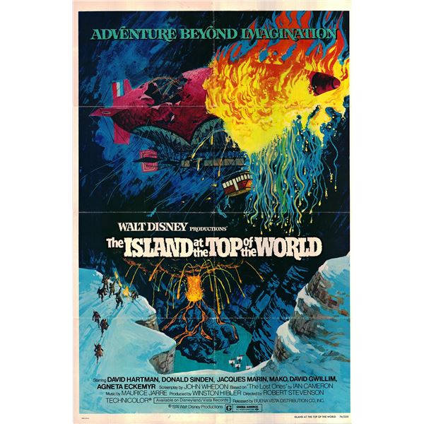 The Island at the Top of the World Original 1974 Vintage One Sheet Poster