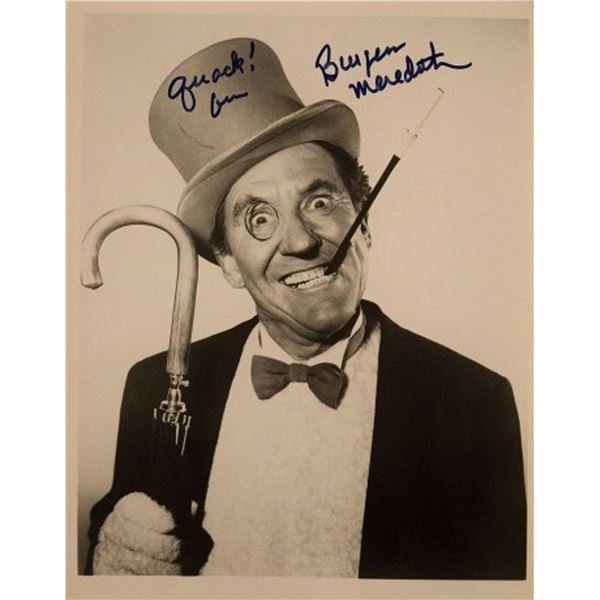 Burgess Meredith signed portrait photo