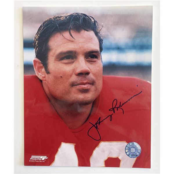 Johnny Robinson signed photo