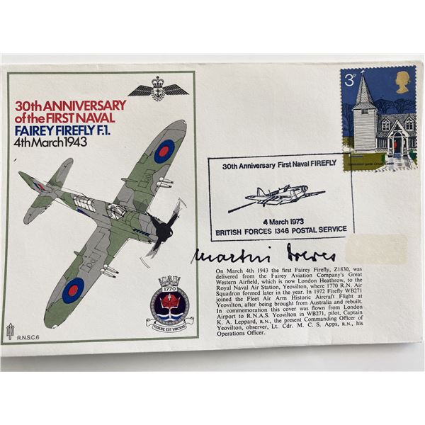 WWII 30th Anniversary First Naval Fairey Firefly  Signed Commemorative Cover