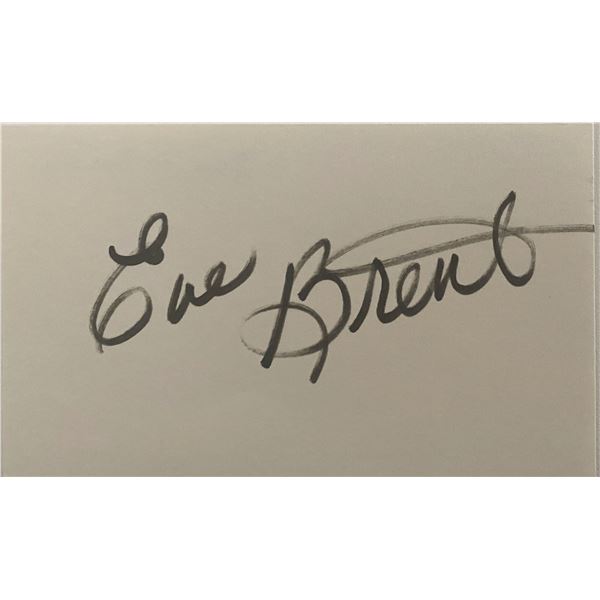 Eve Brent original signature