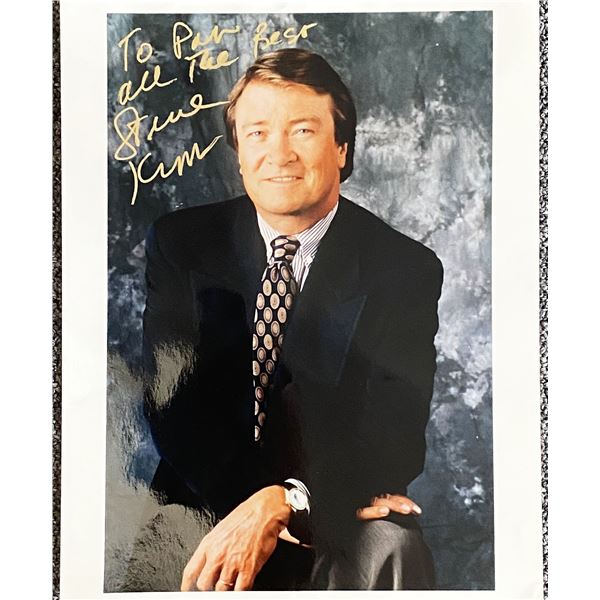 Journalist Steve Kroft signed photo
