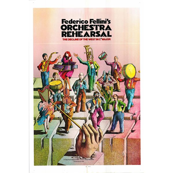 Orchestral Rehearsal original 1978 vintage one sheet movie poster