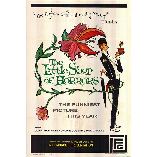 The Little Shop of Horrors Original 1960 Vintage One Sheet Poster