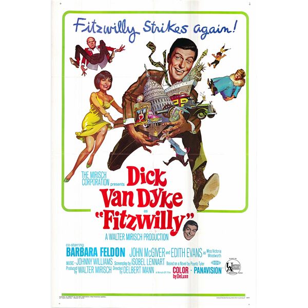 Fitzwilly Original 1968 Vintage One Sheet Poster