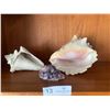 Conch Shells (2) and Geode