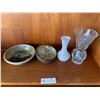 Decorative Bowls (2) and Decorative Vases (2)