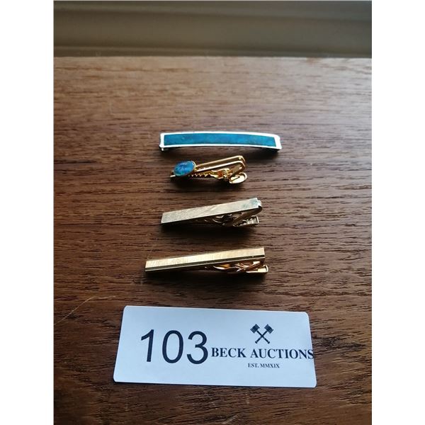 4 x Men's Tie Clips