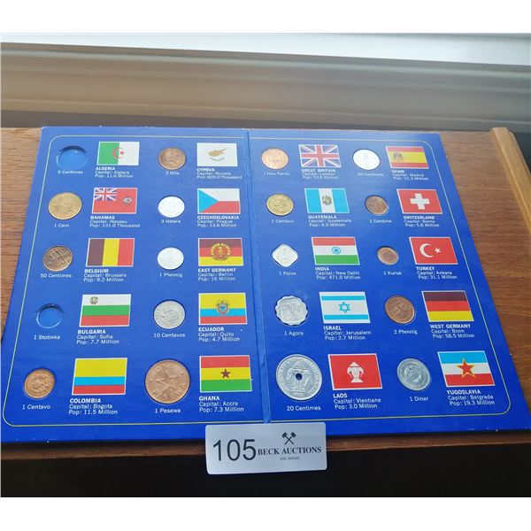 World Coin Set - 2 x Coins Missing