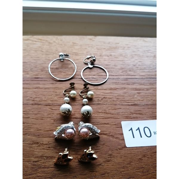 4 x Pairs of Women's Earrings