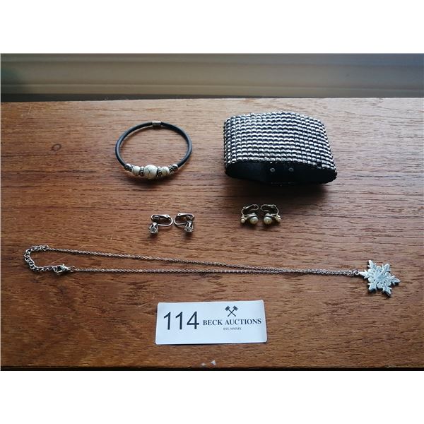Assortment of Women's Jewelry - Bracelets, Earrings, Necklace