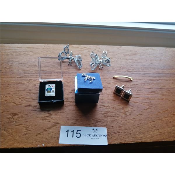 Misc. Jewelry - Cufflinks, Tie Clip, Lapel Pins, and More!