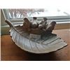 Image 1 : Birds on a Leaf Ceramic Figurine