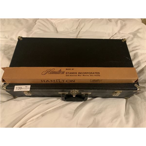 Instrument Case and Hamilton Collapsible Music Stand