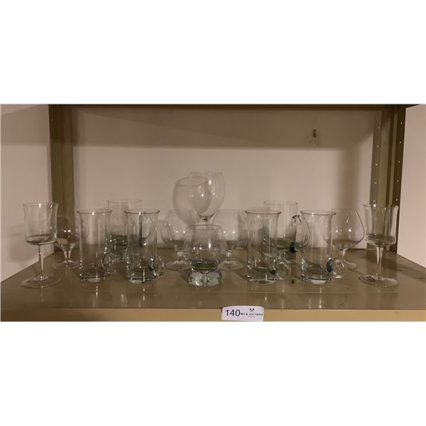 Assortment of Glassware