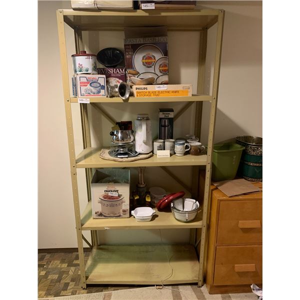 Metal Shelving Unit (CONTENTS NOT INCLUDED)