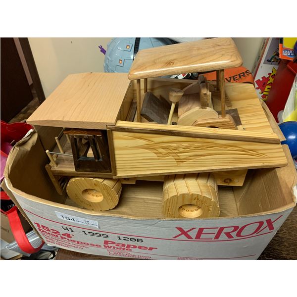 Wooden Model Golf Cart and Truck