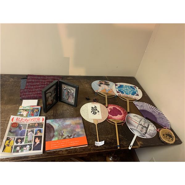 Assortment of Japanese Hand Fans, Art, and More!