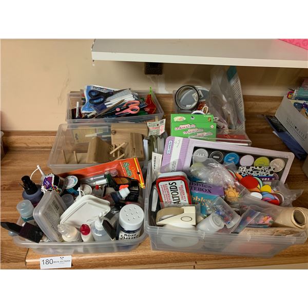 Assortment of Stationery and Craft-Making Supplies