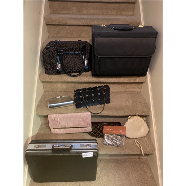 Assortment of Bags - Handbags, Briefcases, and Purses