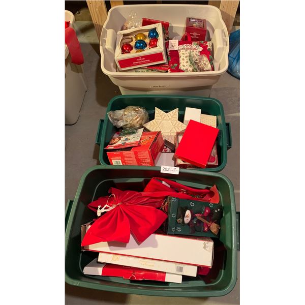 Assortment of Christmas Decorations