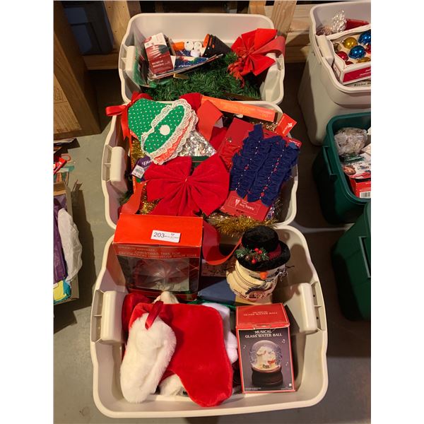 Assortment of Christmas Decorations