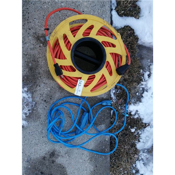 2 x Extension Cords - One w/ Reel