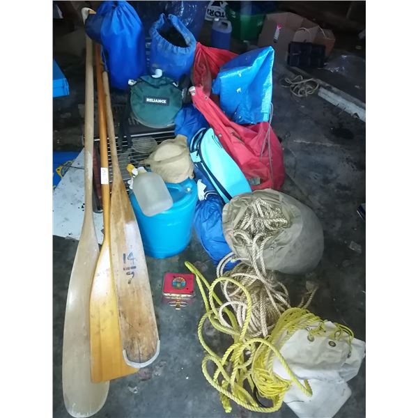 Large Assortment of Camping Supplies - Includes Vintage Primus Stove and Sunbeam Gas Heater