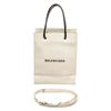 Image 1 : Balenciaga White Teiga Leather Shopping Bag