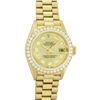Image 2 : Rolex Ladies 18K Yellow Gold Champagne Diamond President Wristwatch