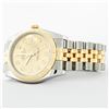 Image 5 : Rolex Mens Stainless Steel and Yellow Gold Champagne Diamond 36mm Datejust