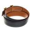 Image 4 : Hermes Black Brown Togo Leather H Reversible 70 Belt