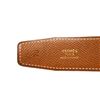 Image 7 : Hermes Black Brown Togo Leather H Reversible 70 Belt