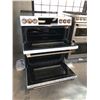 Image 2 : GE CAFE WHITE DUAL DOOR WIFI 5 BURNER INDUCTION OVEN MODEL CCE 750 4M3W2 30" X 30" 36"H