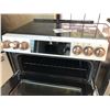 Image 3 : GE CAFE WHITE DUAL DOOR WIFI 5 BURNER INDUCTION OVEN MODEL CCE 750 4M3W2 30" X 30" 36"H