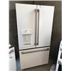 Image 1 : GE CAFE WHITE DUAL DOOR FRIDGE/FREEZER COMES WITH  ICE/WATER DISPENSER MODEL CYE22TP4 MKW 36" X 31"