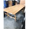 Image 2 : CARL HANSEN & SON NATURAL OAK 82" X 32" DINING TABLE