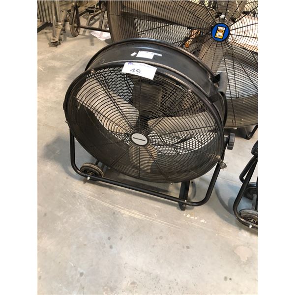 BLACK 2' DIAMETER COMMERCIAL FAN