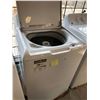 Image 2 : GE WHITE TOP LOADING WASHING MACHINE MODEL # GTW 451 BMR WITH DENTED FRONT AND SIDE