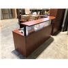 Image 2 : DARK MAPLE 78" X 78" RECEPTION DESK