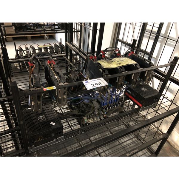 CRYPTO CURRENCY MINING RIG COMES WITH 7 1060 6 GB GPU'S AND 2 750W P.S.