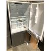 Image 2 : MOFFAT STAINLESS STEEL FRIDGE/FREEZER COMBO MODEL # MDE19DSNKASS - BROKEN DOOR COMPARTMENT TRAYS