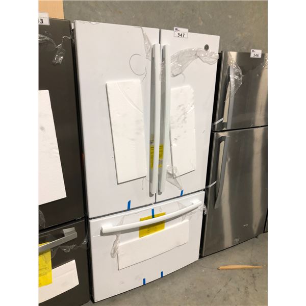 GE WHITE  FRIDGE/FREEZER COMBO MODEL #GNE27JGM 36" X 36" 70"