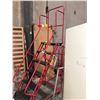 Image 2 : RED/BLACK 6 STEP MOBILE WAREHOUSE LADDER