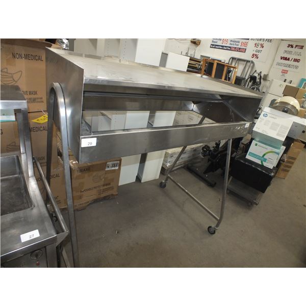 Steam Table Over Head Cabinet On Wheels