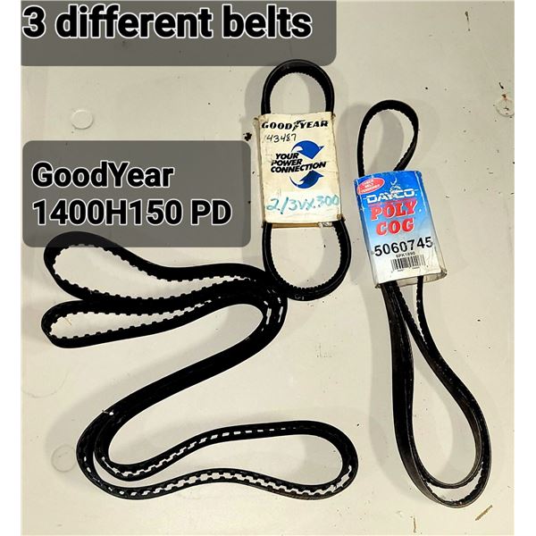 3 Different Good Year Belts